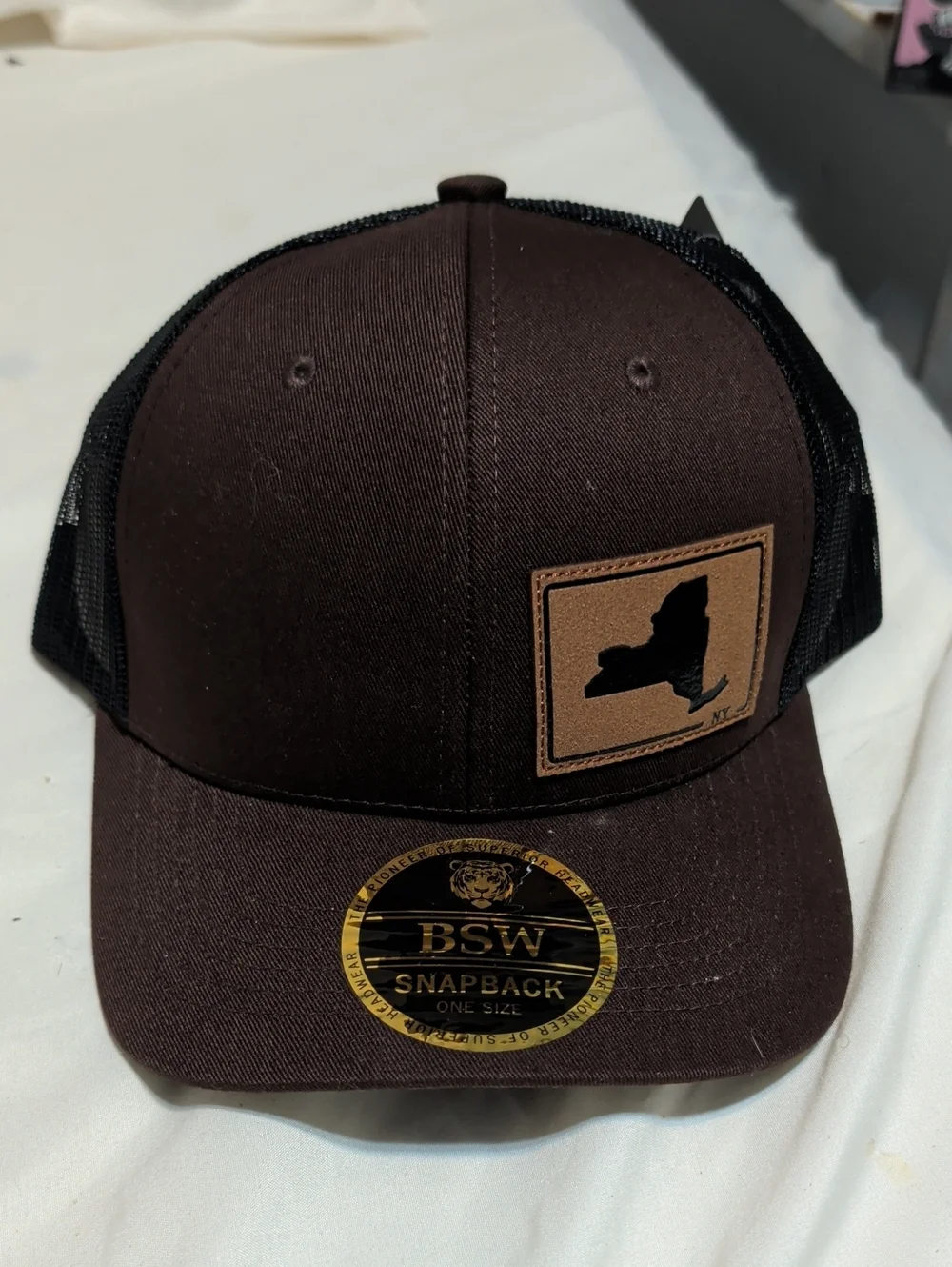 BSW- Brown Snapback Trucker Hat - Men's Grooming Accessory
